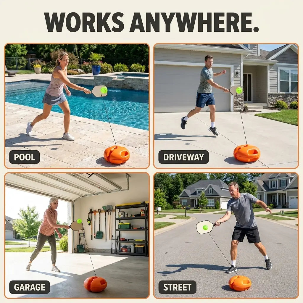SoloRally™ Pickleball Rebound Trainer 2.0